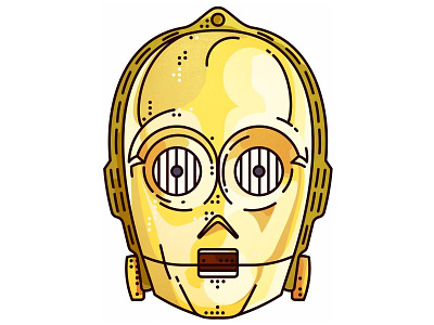 Starwars!! C-3PO!! c3po darth vader imperial jedi joda portret r2d2 sith space star stormtrooper wars