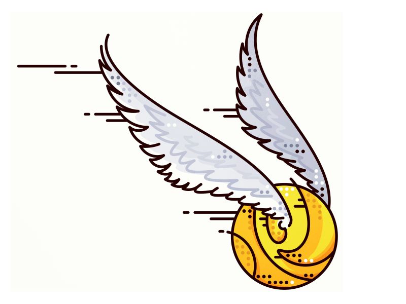 golden snitch outline