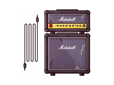 Marshall !! Speakers !! band concert electro guitar line logo marshall music pick record rock speakers