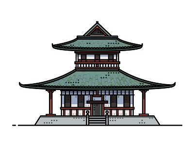 Japanese Building !! architecture bilding japan line memories old simple temple traditional