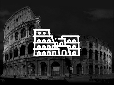 Italy !! Colosseum !! black colossal colosseum epic fiat forum italy logo olive roma rome simple