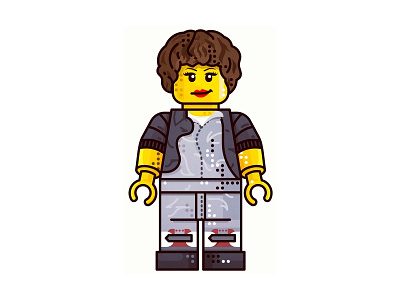 Alien !! Ripley Lego !! art character constructor icon illustration lego line movie outline surprised tvshow
