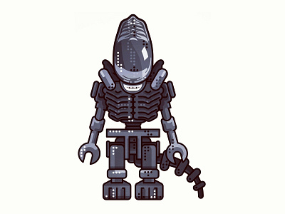 Alien !! Lego (1979) !! art character constructor icon illustration lego line movie outline surprised tvshow