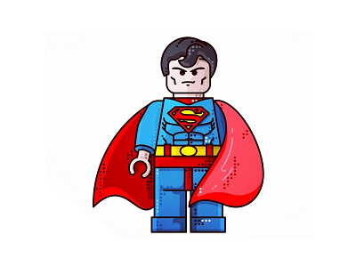 Superman !! Lego !! abstract hero bats batman brand branding corporate design studio graphic design icon identity design lego superhero superhero bat man superman