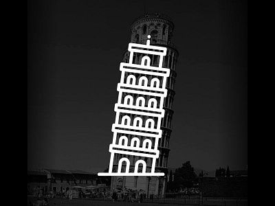 Italy!! Leaning Tower of Pisa!! black epic fiat forum italy logo olive roma rome simple tower pisa