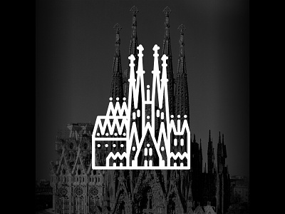 Barcelona !! Sagrada Familia !! barcelona basilica black catedral epic forum logo metropolitan sagrada familia simple spain