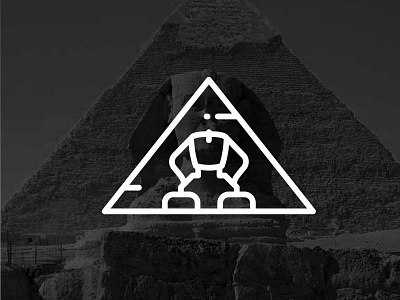 Egypt !! Piramids !! black building egypt illustration landmark line piramid piramids vector