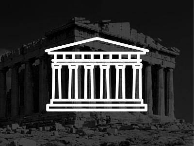Greece !! Parthenon !! black building greece illustration landmark parthenon vector