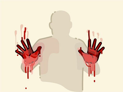 Helpppp!! blood glove hand horror human icon illustration logo monster ok think zombie