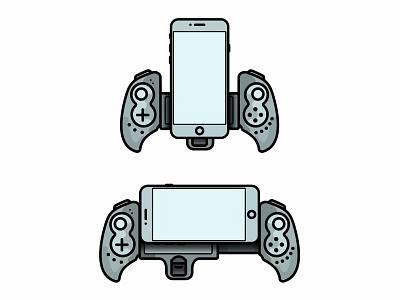 Mobile controller No.1 android app design graphics developers game graphic graphic icon icon design icons illustration ios mobile