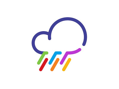 Rain Cloud cloud icon illustration logo mark publish rain save sky symbol vector weather