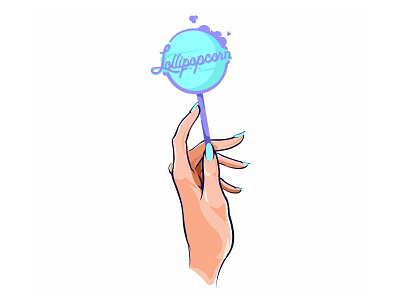 Lollipopcorn illustration