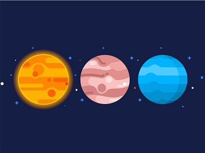 Planets Set No.2 earth flat galaxy icon icons mars planet pluto saturn solar space system