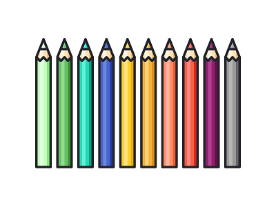 Colorpen art copic icons illustration liner marker pattern pen pencil seamless skecth wood