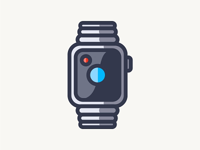 iWatch apple concept flat icon illustration ios iphone iwatch logo outline photo watch