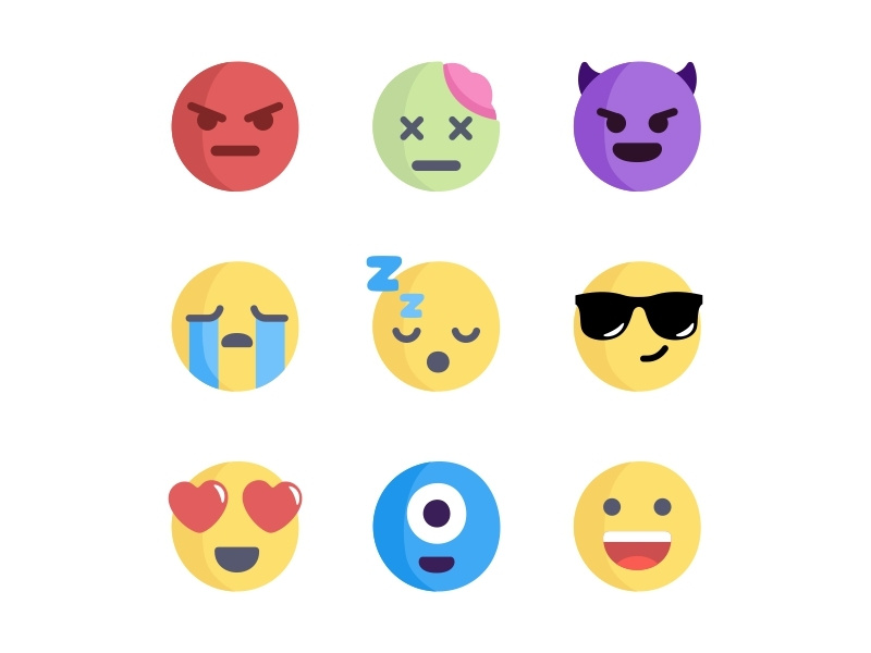 Emoji No.1 set by Aleksandar Savić / Almigor on Dribbble