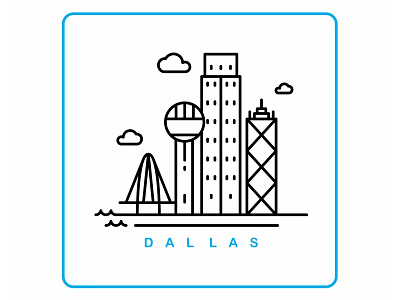 Dallas brandon grotesque cities dallas design flat football illustration logo packaging texas vector