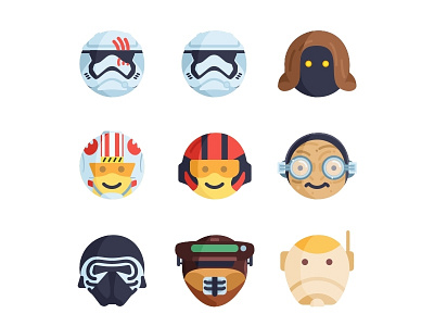Star Wars Emoji boba fett darth vader droid emoji face jedi joda kylo r2d2 space stormtrooper wars