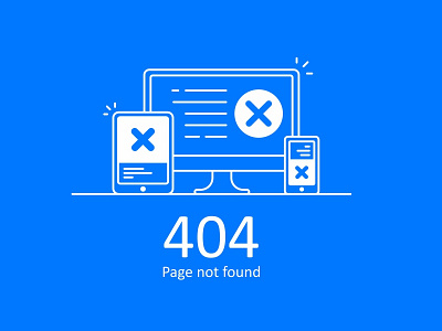 Error 404 Blue 404 app color error found icon illustration line material missing not page
