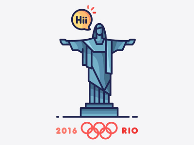 Rio 2016 Olympics brazil city flat cities flat design illustration landmark medal olympics rio rio de janerio shoot win