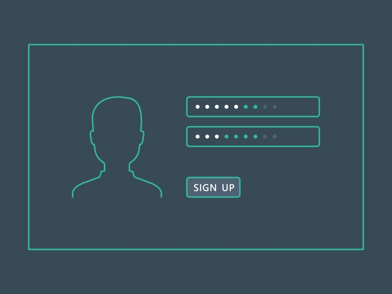 Sign Up avatar button form illustration intro log login onboarding package password sign ui