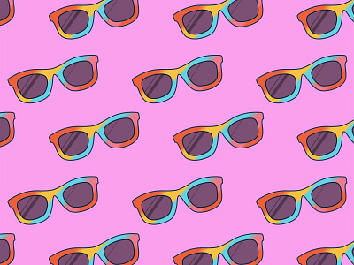 Glasses Pattern app icon design doodle glasses icon illustration pattern poster ray ban summer sunglasses sweet