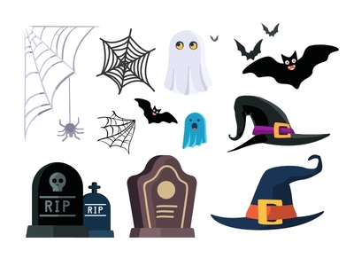 Halloween Pack Icons avatar costume emoji face fun ghost halloween happy icons set mummy scary zombie