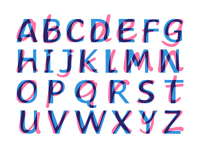 font colorful custom font digital font glyphs illustration letters logotype script type typeface typography