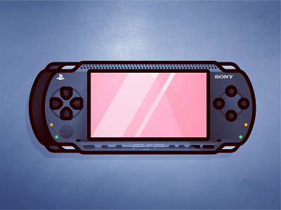 PSP controller design game icon joystick line nintendo psp soni texture vector xbox