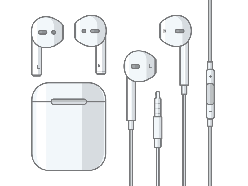 Apple earbuds by Aleksandar Savic on Dribbble