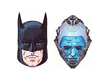 Batman & Robin 1997!! batman comic dark freeze gotham illustration movie portret robin superhero