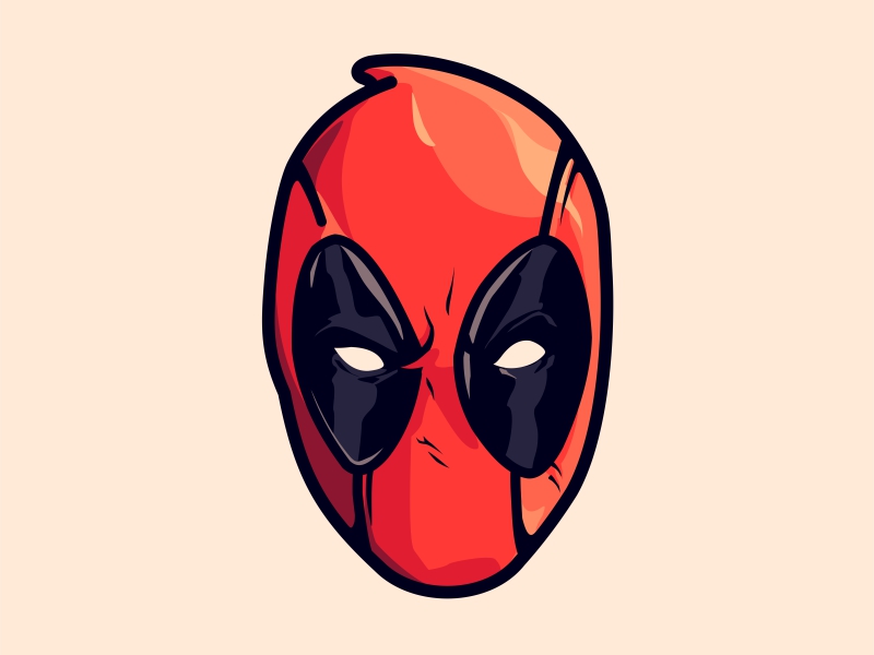 Download Deadpool Mask Vector - Carinewbi