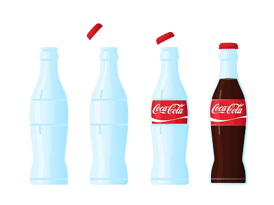 CocaCola beverage bottle coca coke cola cute drink icon model product product design soda softdrink