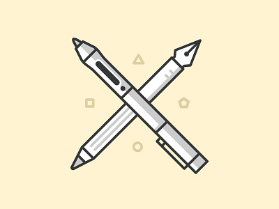 Drawing tools art brush icons illustration liner marker pattern pen pencil stationery tool vector