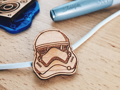 Stormtrooper pin badge darth vader deathtrooper kylo ren pin rogue one sale space star wars stormtrooper wood