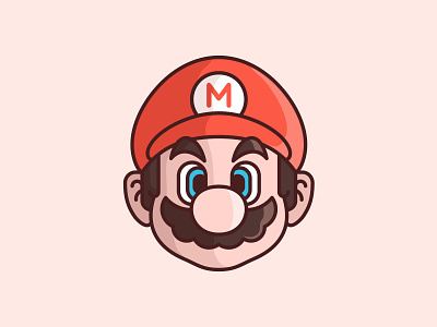 Super Mario character design colour cute game icon identity illustration lines nintendo star super mario vector