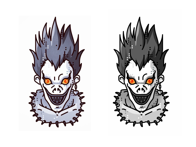 How To Draw Ryuk From Death Note  Draw Central