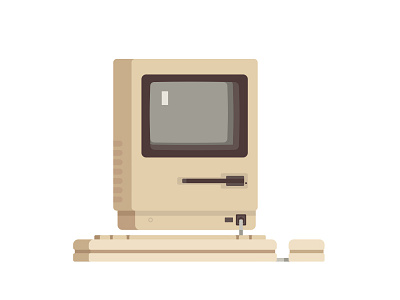 Retro Mac No.2 2d apple branding computer design icon imac keyboard mac retro technology ui