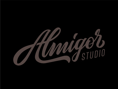 Almigor studio No.2 almigor studio brand identity font logo logotype simple studio type typo typography visual identity word