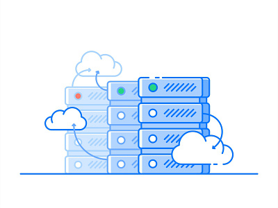 Cloud Database cloud database illustration private proxies proxy server servers stack tech web website