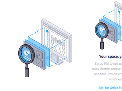 Your Space Your Rules app card control systems interface isometric management restrict rules sistem space speed technology