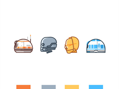 Star Wars Droids bb8 c3po character darth vader droid helmet icons k 2so kylo r2d2 star wars stormtrooper