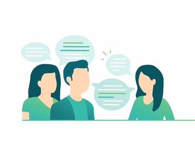 Talking character chat customer customer support data design help messaging support team technology user