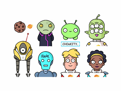 Final Space Characters 2d astronaut avatar cartoon characters final space friends gary mooncake mystery smile universe