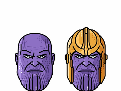Thanos head by Aleksandar Savic on Dribbble