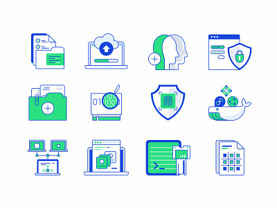 Icons No.2 access control cloud code connection design files icon set illustration networking security support virtual servers