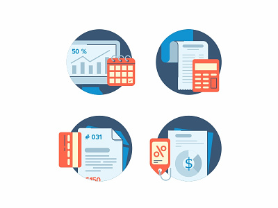 Icons automatically billing business card customer design document icon set icons illustration invoice product revenue