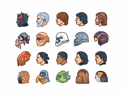 Star Wars Helmets Side View