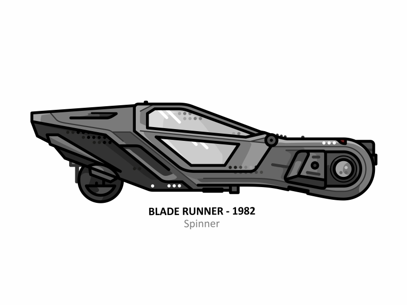 Blade Runner Spinner 2049 blade runner bridge car city color cyberpunk dots dystopia fanart future futuristic illustration line los angeles rock vegas super car weapon