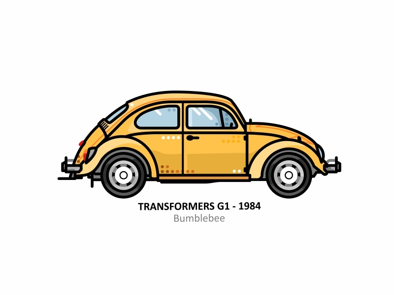 transformers drawing bumblebee car